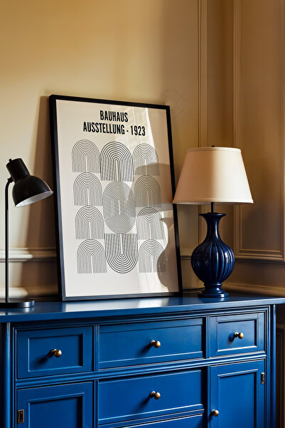 Basquiart Bauhaus Serisi Siyah Çerçeveli Poster, Tablo No:112