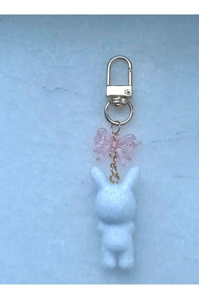 Hello Kitty Furry Rabbit Keychain