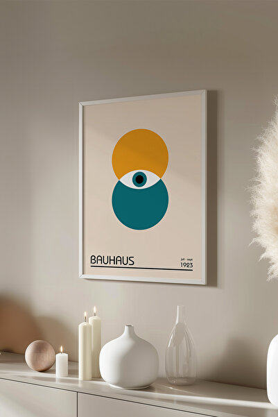 Basquiart Poster cu ramă albă din seria Bauhaus, numărul picturii: 21