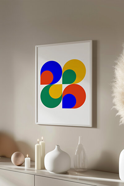 Basquiart Poster cu ramă albă din seria Bauhaus, numărul picturii: 12