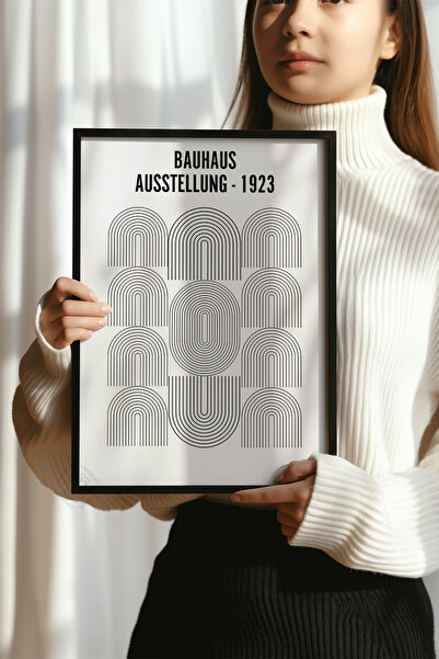 Basquiart Bauhaus Serisi Siyah Çerçeveli Poster, Tablo No:112