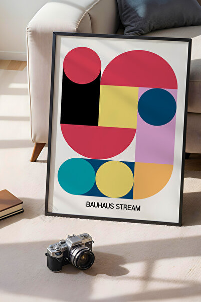 Basquiart Poster din seria Bauhaus cu ramă neagră, numărul picturii: 122