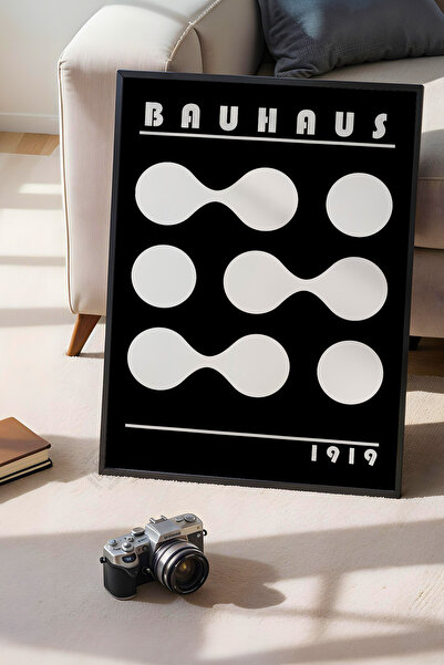 Basquiart Poster din seria Bauhaus cu ramă neagră, numărul picturii: 52