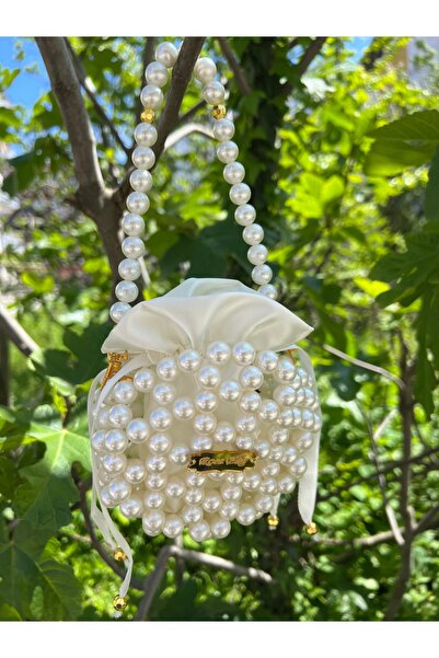 Rose İnci boncuk çanta. Davet,düğün,özel günlerde kullanılabilir