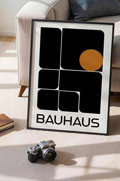 Basquiart Poster din seria Bauhaus cu ramă neagră, numărul picturii: 82
