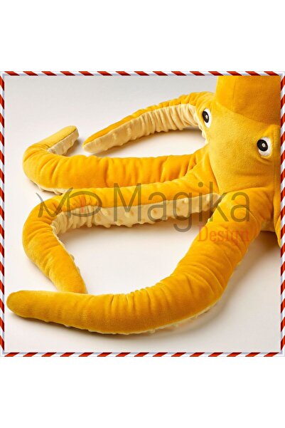 Magika Design Md Blavingad Plush Octopus Soft Toy, Yellow, 50 cm