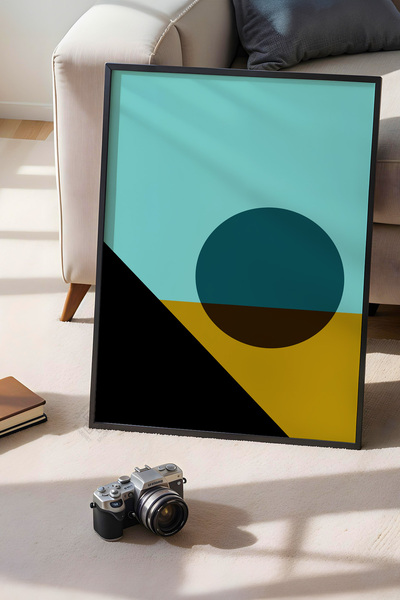 Basquiart Poster din seria Bauhaus cu ramă neagră, numărul picturii: 80