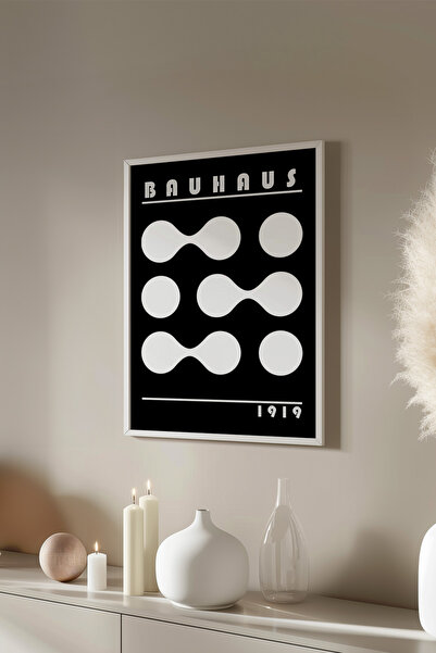 Basquiart Poster cu ramă albă din seria Bauhaus, numărul picturii: 52