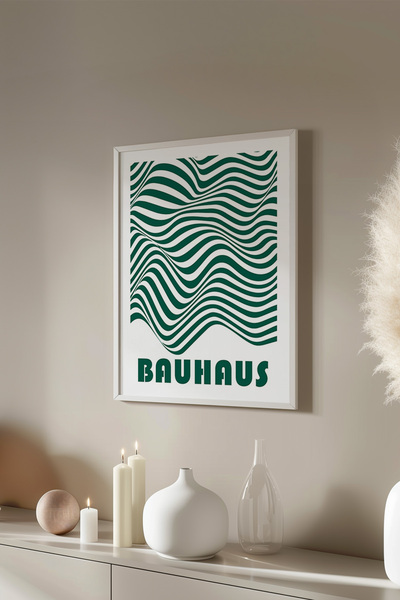 Basquiart Poster cu ramă albă din seria Bauhaus, numărul picturii: 68