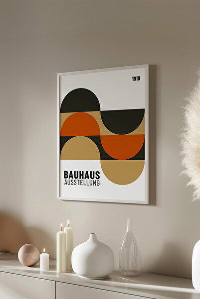 Basquiart Poster cu ramă albă din seria Bauhaus, numărul picturii: 89