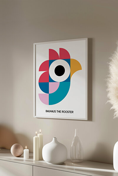 Basquiart Poster cu ramă albă din seria Bauhaus, numărul picturii: 121