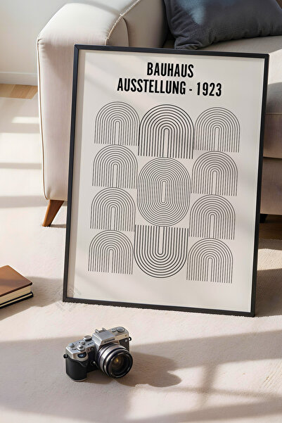 Basquiart Bauhaus Serisi Siyah Çerçeveli Poster, Tablo No:112