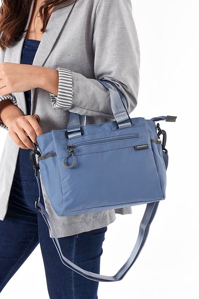 Lifonbag Geantă de mână și de umăr pentru femei, cu model cu 4 ochi, din țesătură parașută, cu curea încrucișată reglabilă