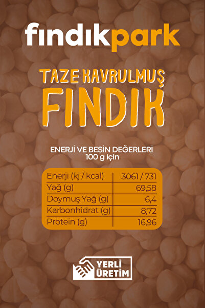 FINDIKPARK FındıkPark Giresun Taze Kavrulmuş İç Fındık - 500 Gr.