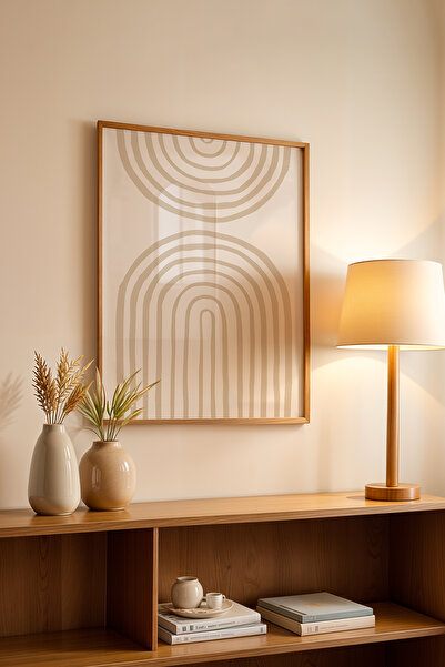 Basquiart Poster din seria Bohemian cu ramă din lemn, numărul tabloului: 25