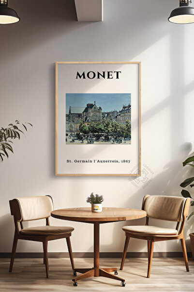 Basquiart Αφίσα της σειράς Claude Monet με ξύλινο πλαίσιο, διακοσμητικό τοίχο...