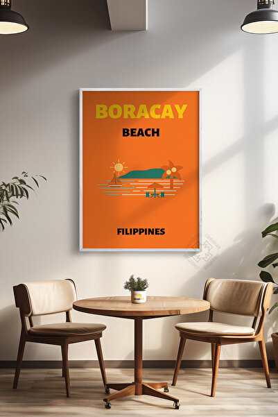 Basquiart Αφίσα της σειράς City με λευκό πλαίσιο, Διακοσμητικός πίνακας τοίχο...