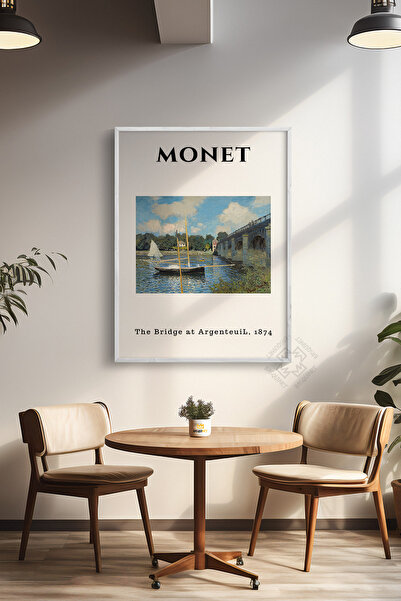 Basquiart Αφίσα της σειράς Claude Monet με λευκό πλαίσιο, διακοσμητικό τοίχου...