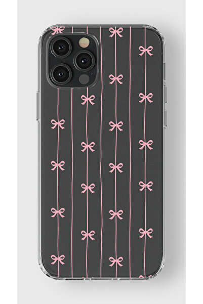 moonset Iphone 12 Pro Max Uyumlu Fiyonklar Tasarımlı Baskılı Şeffaf Telefon K...