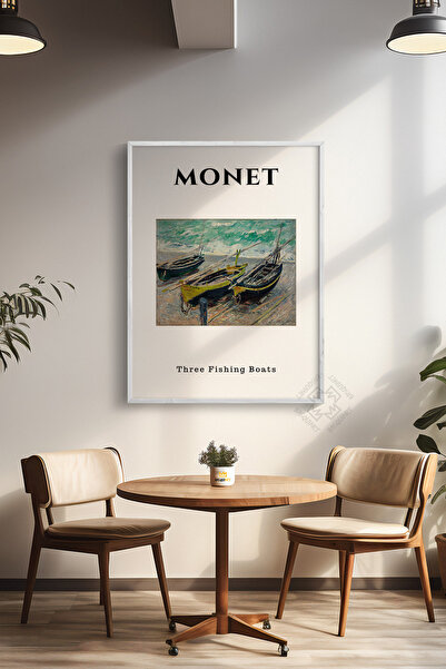 Basquiart Αφίσα της σειράς Claude Monet με λευκό πλαίσιο, διακοσμητικό τοίχου...