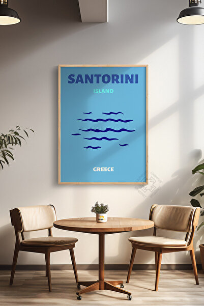 Basquiart Poster cu ramă din lemn din seria City, decor de perete pictat Nr.:9