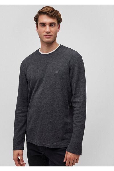 Mavi Μακρυμάνικο γκρι T-shirt Slim Fit / Slim Fit 065755-29758