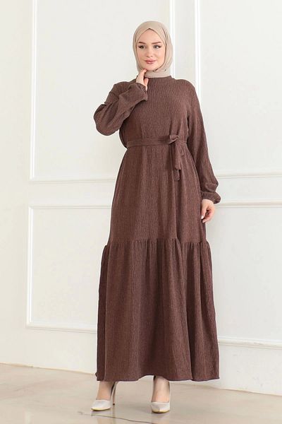 Nevayla Moda Katya Υφασμάτινο Εποχιακό Φόρεμα / E0120 - Ταν