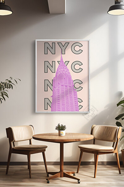 Basquiart Αφίσα της σειράς City με λευκό πλαίσιο, Διακοσμητικός πίνακας τοίχο...