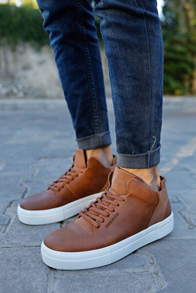 pabucmarketi Lace-up Men's Casual Shoes Taba