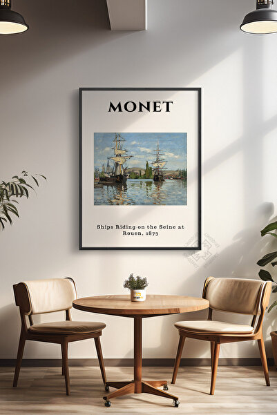 Basquiart Αφίσα της σειράς Claude Monet με μαύρο πλαίσιο, διακοσμητικό τοίχου...