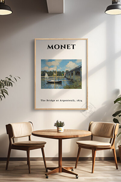 Basquiart Αφίσα της σειράς Claude Monet με ξύλινο πλαίσιο, διακοσμητικό τοίχο...