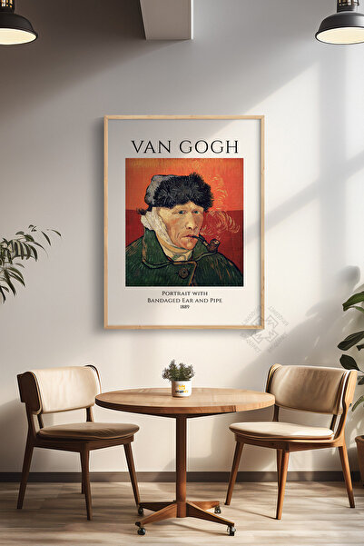 Basquiart Poster din seria Vincent Van Gogh, încadrat în lemn, decor de peret...