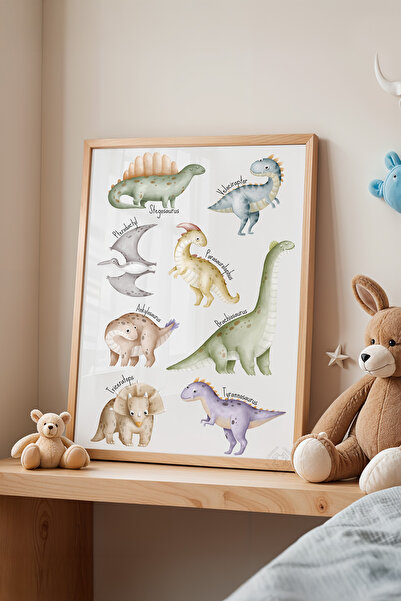 Basquiart Poster cu ramă din lemn pentru camera copiilor, camera bebelușilor,...
