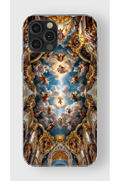 moonset Iphone 12 Pro Max Uyumlu Sanat Tasarımlı Baskılı Şeffaf Telefon Kılıfı