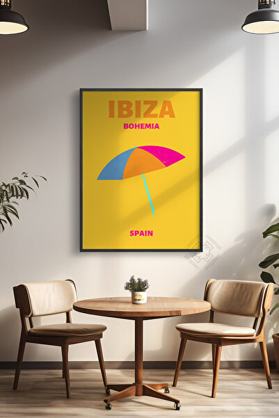 Basquiart Poster din seria City cu ramă neagră, decor de perete pictat Nr.:20