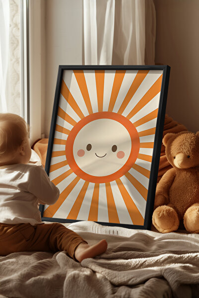 Basquiart Παιδικό Δωμάτιο, Βρεφικό Δωμάτιο, Αφίσα με Μαύρο Πλαίσιο, Αριθμός Π...