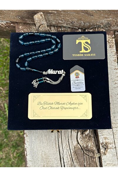 TESBİHSARAYI Kehribar Tesbih- Kadife Kutulu GÜMÜŞ İSİMLİ Tesbih -İsimi Soru &...