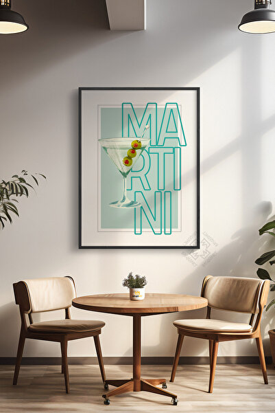 Basquiart Σειρά Cocktail, Αφίσα με Μαύρο Πλαίσιο, Πίνακας, Καφέ, Εστιατόριο, ...