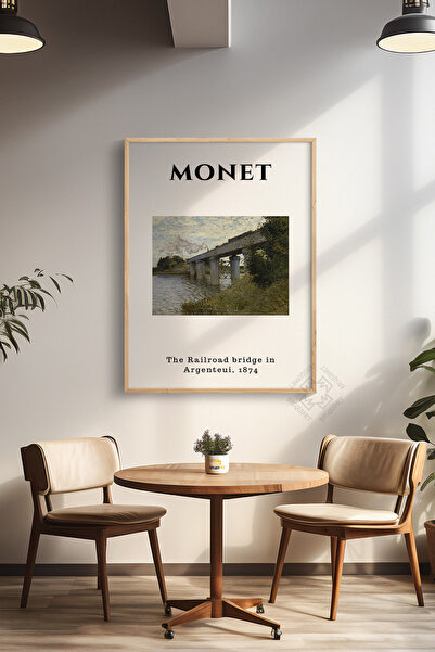 Basquiart Αφίσα της σειράς Claude Monet με ξύλινο πλαίσιο, διακοσμητικό τοίχο...