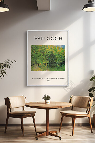 Basquiart Poster din seria Vincent Van Gogh, cu ramă albă, decor de perete pi...