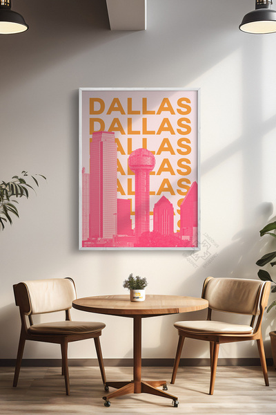 Basquiart Poster cu ramă albă din seria City, decor de perete nr:56