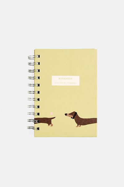 Muy Mucho Graphic Printed Lined Pages Small Notebook, Green