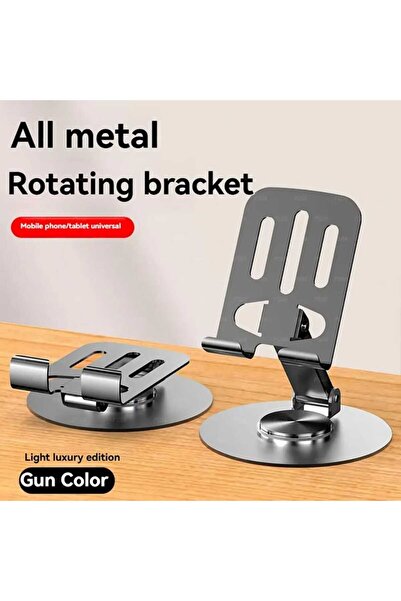 Turkuaz Katlanabilir, Taşınabilir, 360 Derece Dönebilen Masa Üstü Telefon Tab...