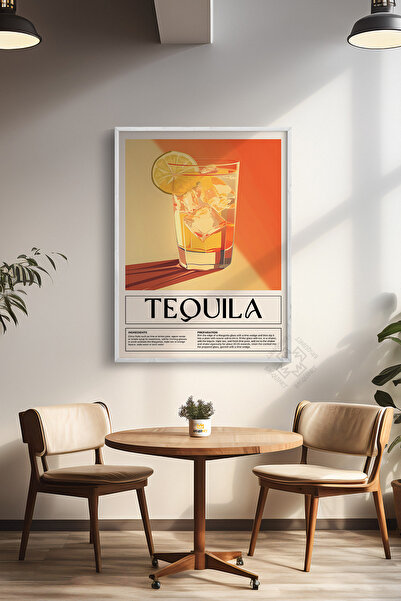 Basquiart Seria Cocktail Poster cu ramă albă, tablou, cafenea, restaurant, de...