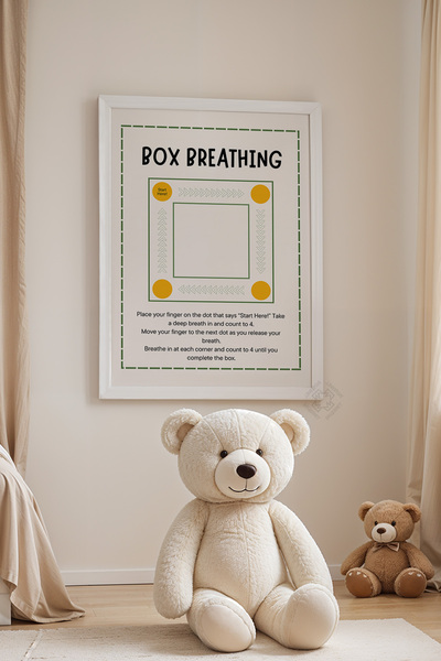 Basquiart Poster cu ramă albă pentru camera copiilor, camera bebelușilor, tab...