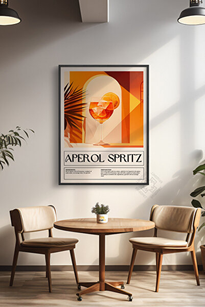 Basquiart Poster cu ramă neagră din seria Cocktail, tablou, cafenea, restaura...