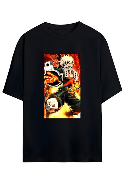 MAGORS Admirația pasiunii anime-ului: tricou oversize unisex My Hero Academia!