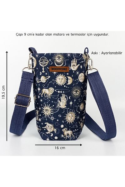 woodycord 1 Liter Flask Case Water Bottle Carrying Bag Flask and Thermos Case Astrology