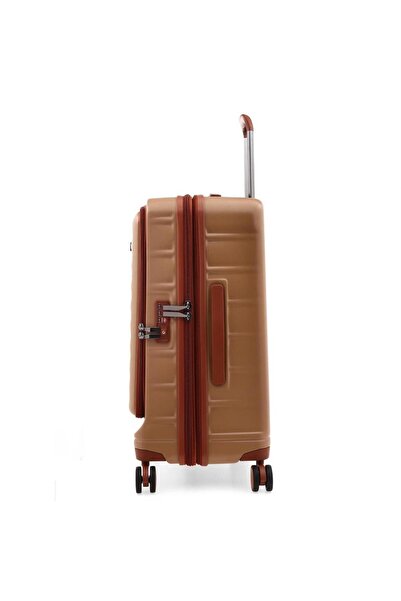 ÇÇS ÇÇS 5238 Lüx Orta Boy Valiz Kahve