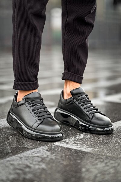 pabucmarketi Lace-Up Men's Sports Shoes Black